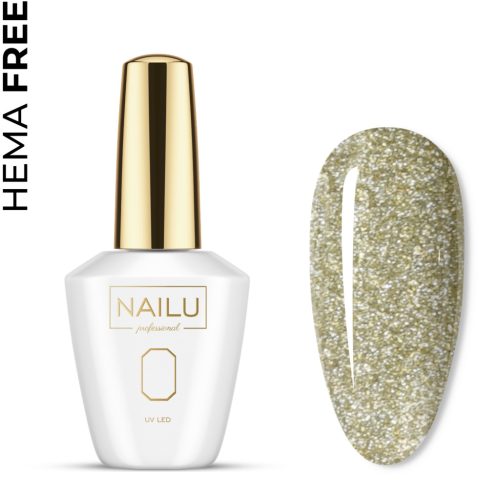 NAILU Professional - Gél Lakk - 114 Platinum Gold , 8ml