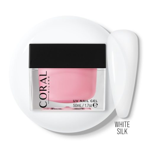 Coral Milano - Builder Gel 3in1 - White Silk zselé , 50ml 