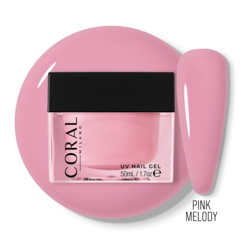 Coral Milano - Builder Gel 3in1 - Pink Melody zselé , 50ml 