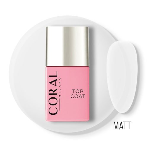 Coral Milano - Fedőfény - Matt Top , 18ml 