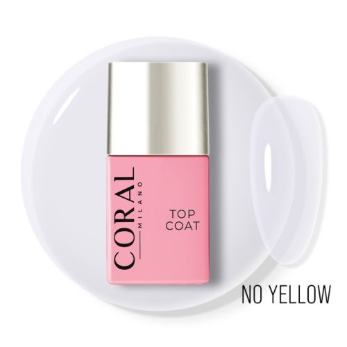 Coral Milano - Fedőfény - No Yellow Top Coat , 18ml 