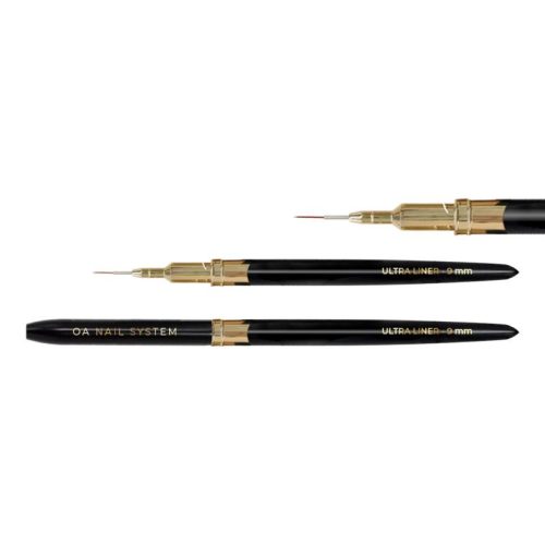 OA Nail System - Ultra Liner 9mm Ecset - Black and Gold Kollekció