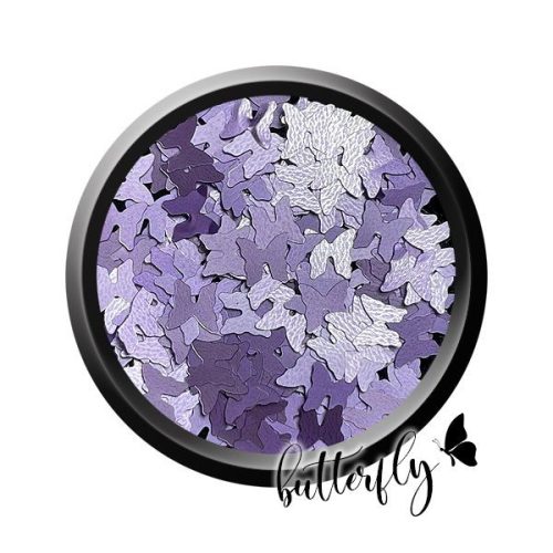 OA Nail System - Butterfly Pastel Purple - Csillámpor