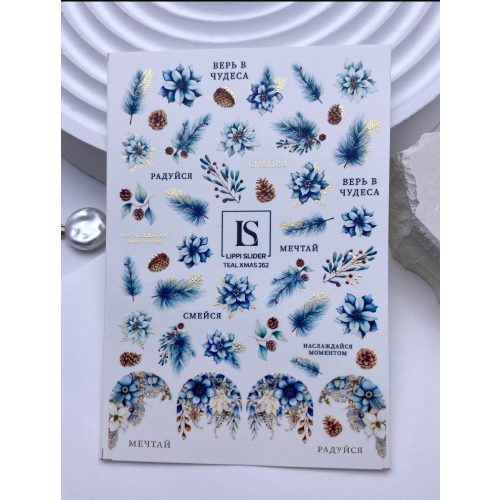 Lippi slider - Teal Xmas 262